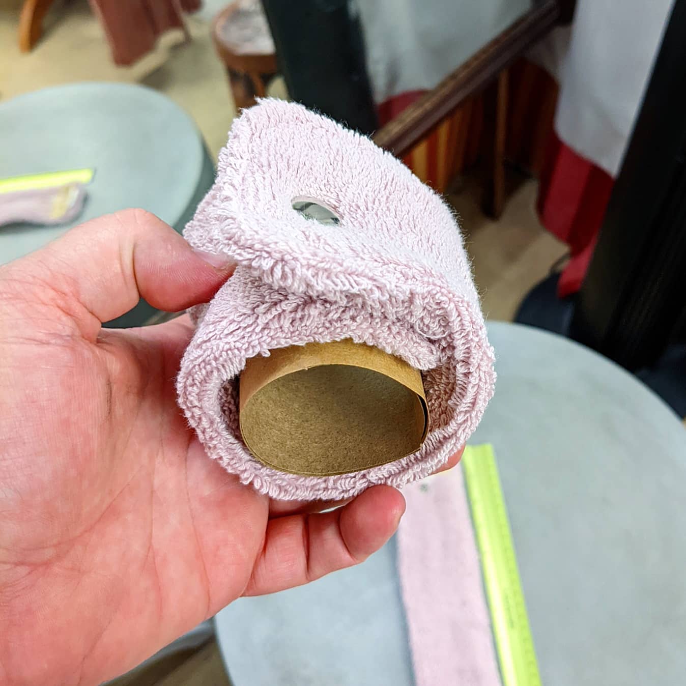 One Pair Musk Pink Special Needs Wrist Guards - Custom Made to Order - Image 3