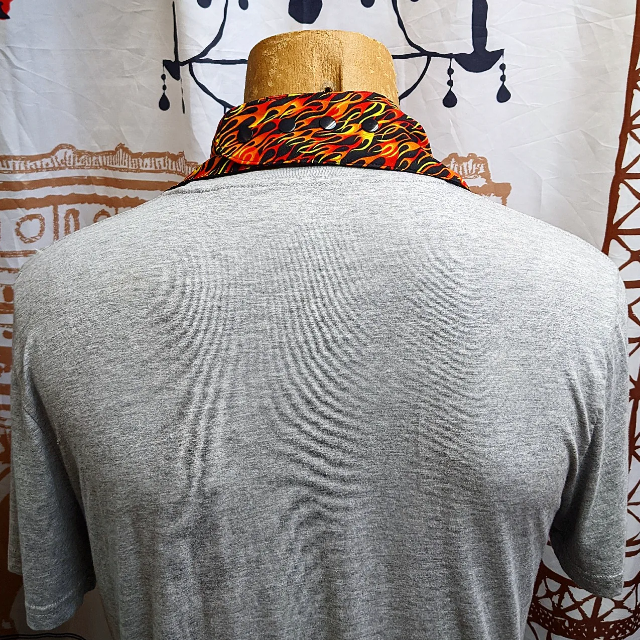 Hotwheels Flame Print Adult Size Special Needs Bandana Bib Made in Australia - Image 3